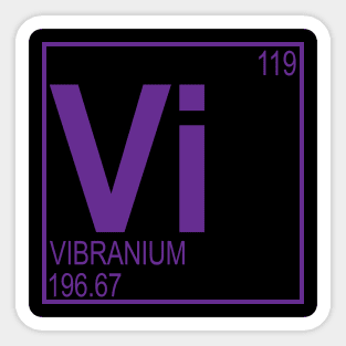 Periodic Vibranium Sticker